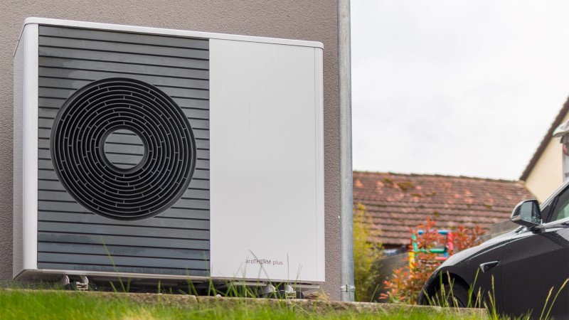 Außeneinheit einer Wärmepumpe